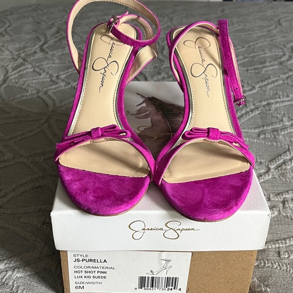 Jessica Simpson Purella Fuchsia Heels - Picture 1 of 7